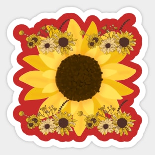 Spring Sunflower Sticker